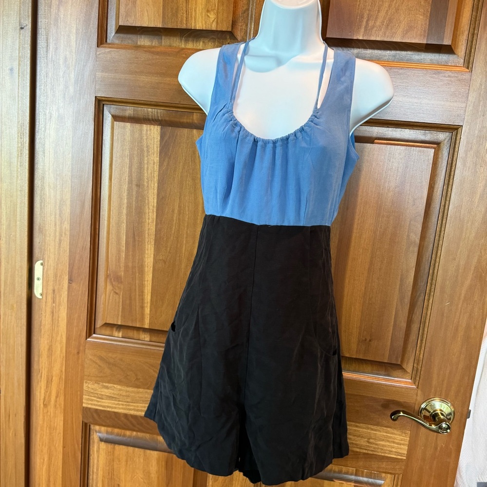 Anthropologie Addison Story open back romper size Small petite